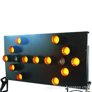 15-lamp LED Arrow Board with 1,500 x 770mm Cabinet Size and Automatic Dimming Photocell
